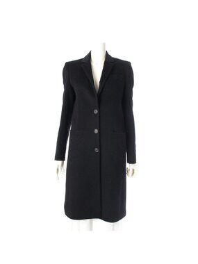 Gucci Wool Long Chester Coat Black 40